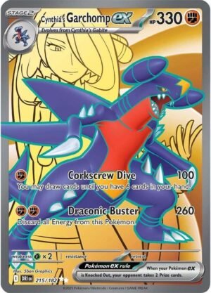 Cynthia's Garchomp ex - 215/182 - Ingles