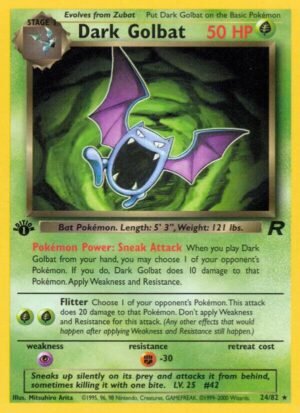 Dark Golbat - 24/82 - Team Rocket - Ingles
