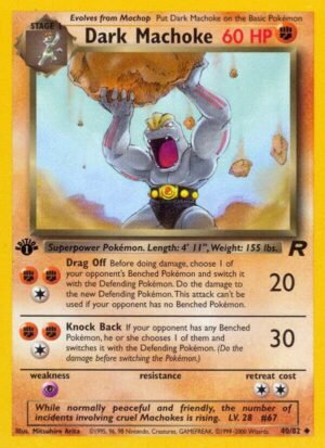 Dark Machoke - 40/82 - Team Rocket - Ingles