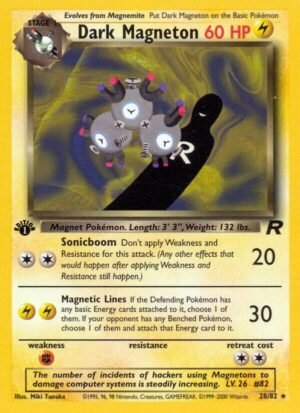 Dark Magneton - 28/82 - Team Rocket Ingles