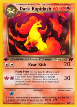 Dark Rapidash - 44/82 - Team Rocket - Ingles