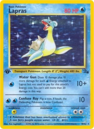 Lapras - 10/62 - Ingles - DMG (Damaged)