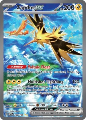 Zapdos ex - 202/165 - Ingles