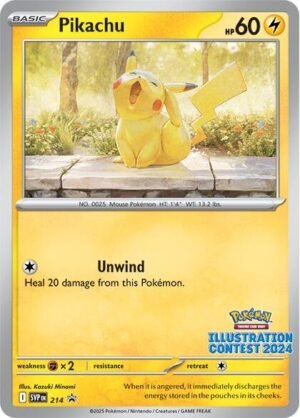 Pikachu - 214 (Illustration Contest 2024) - SV: Scarlet & Violet Promo Cards - Ingles