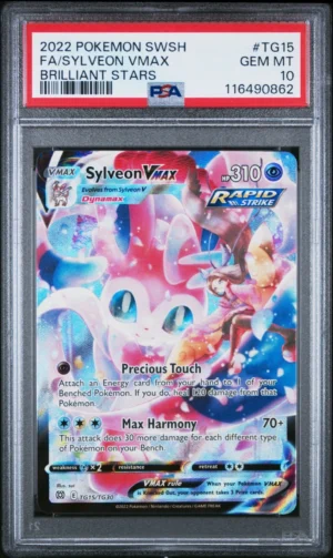 PSA 10 GEM MINT 2022 Sylveon VMAX TG15/TG30 Brillant Stars Pokémon cards TCG