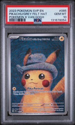 PSA 10 Pikachu with Grey Felt Hat SVP 085 Van Gogh Full Art Promo