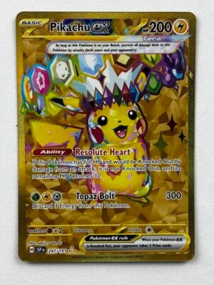 Pikachu ex - 247/191 - SV08: Surging Sparks - Ingles