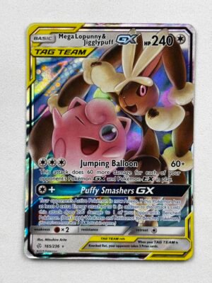 Mega Lopunny & Jigglypuff GX - SM - Cosmic Eclipse (SM12) - Ingles