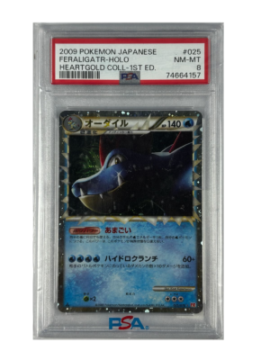 Feraligatr (Prime) - HeartGold SoulSilver (HS) JPN Holo-PSA 8