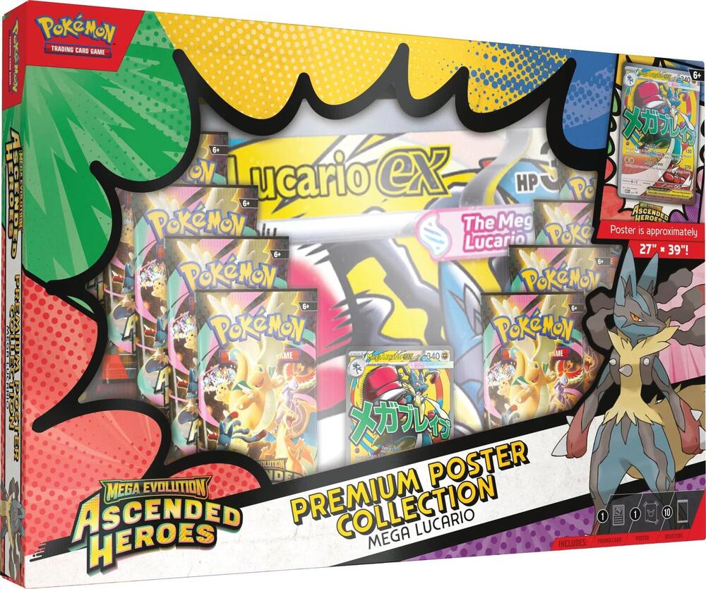 Premium Poster Collection: Mega Lucario – ME: Ascended Heroes (ASC) – Ingles