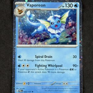 Vaporeon 022/131 - NM