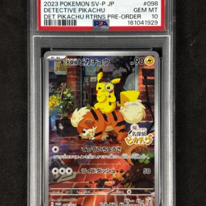 Detective Pikachu 098/SVP (JP) - Scarlet and Violet Promo - PSA 10
